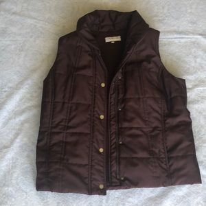 Jones New York Sport Quilted Vest with Sherpa-like lining